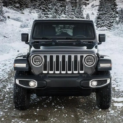 Flashtech Jeep Wrangler JL 9" LED Headlights with Color Chase Halos