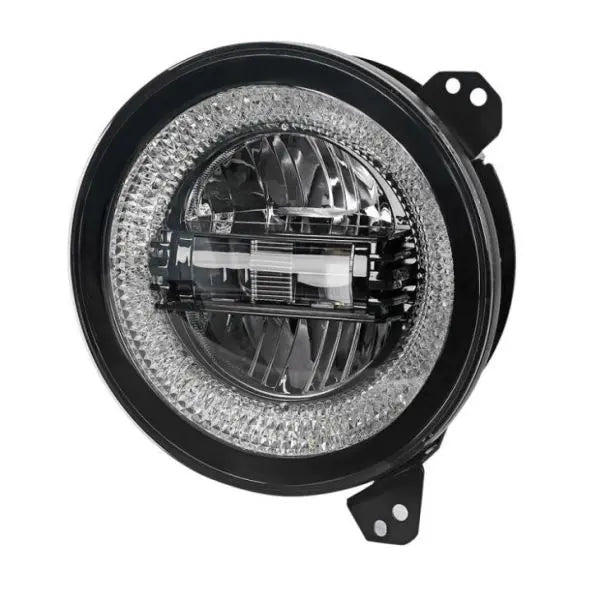 Flashtech Jeep Wrangler JL 9" LED Headlights with Color Chase Halos