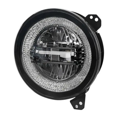 Flashtech Jeep Wrangler JL 9" LED Headlights with Color Chase Halos