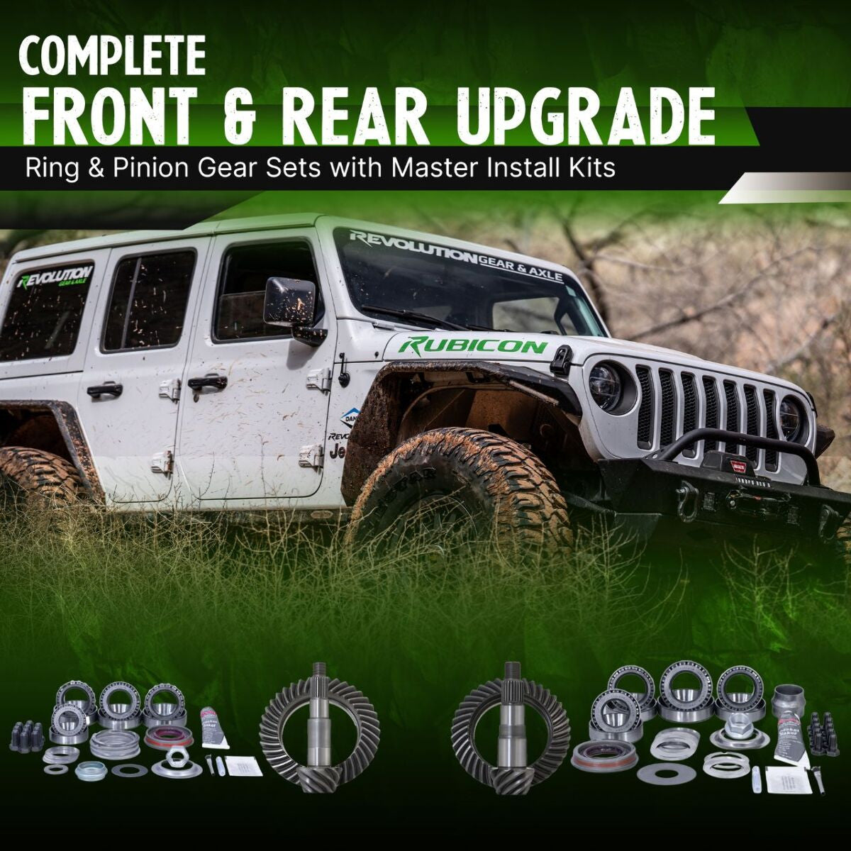 Jeep Wrangler JK Non-Rubicon 4.10-5.38 Ratio Timken Bearing Gear Package Revolution Gear