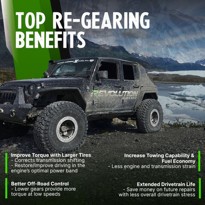 Jeep Wrangler JK Non-Rubicon 4.10-5.38 Ratio Timken Bearing Gear Package Revolution Gear