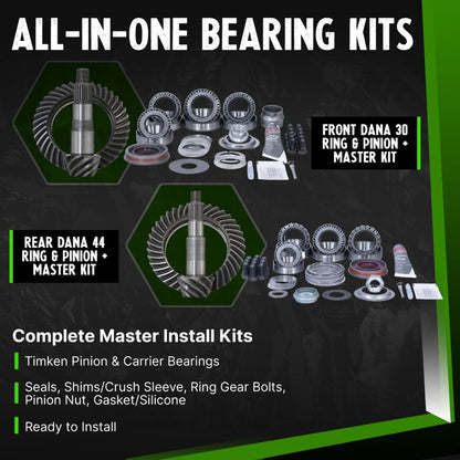 Jeep Wrangler JK Non-Rubicon 4.10-5.38 Ratio Timken Bearing Gear Package Revolution Gear